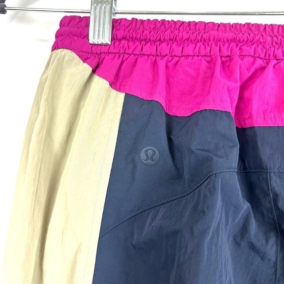 Lululemon Sz 2 Evergreen Track Pant True Navy / Cafe Au Lait / Ripened Raspberry - Picture 11 of 15